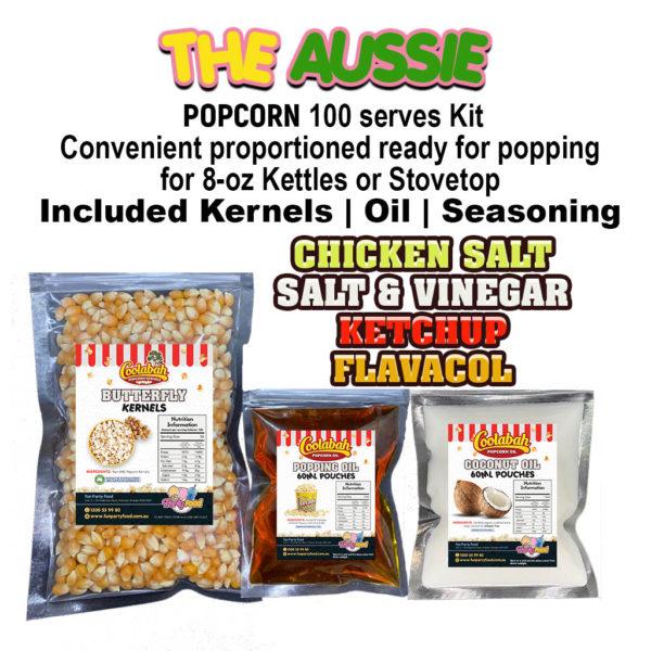 The Aussie 100 x Serves Popcorn Kit