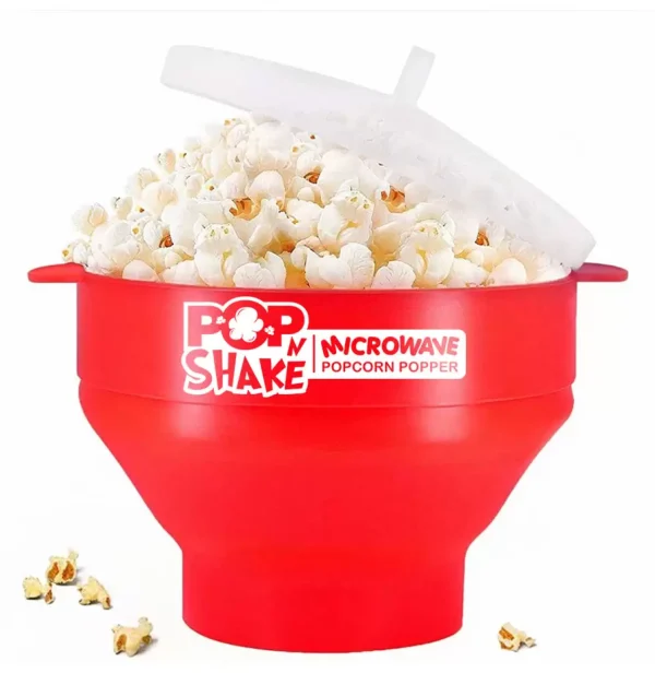 The Original Silicone Microwave Popcorn Maker Inc 5 x 110g Popcorn Satchels