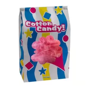 Laminated Cotton Candy Bags (50 Pack)