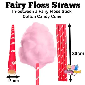Fairy Floss Straws for all types of Fairy Floss Machines