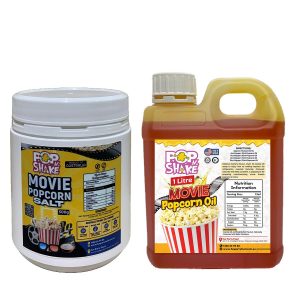 1 litre Popcorn Oil & 500g Movie Popcorn Salt