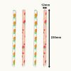 Pattern Paper Straws 230mm x 12mm